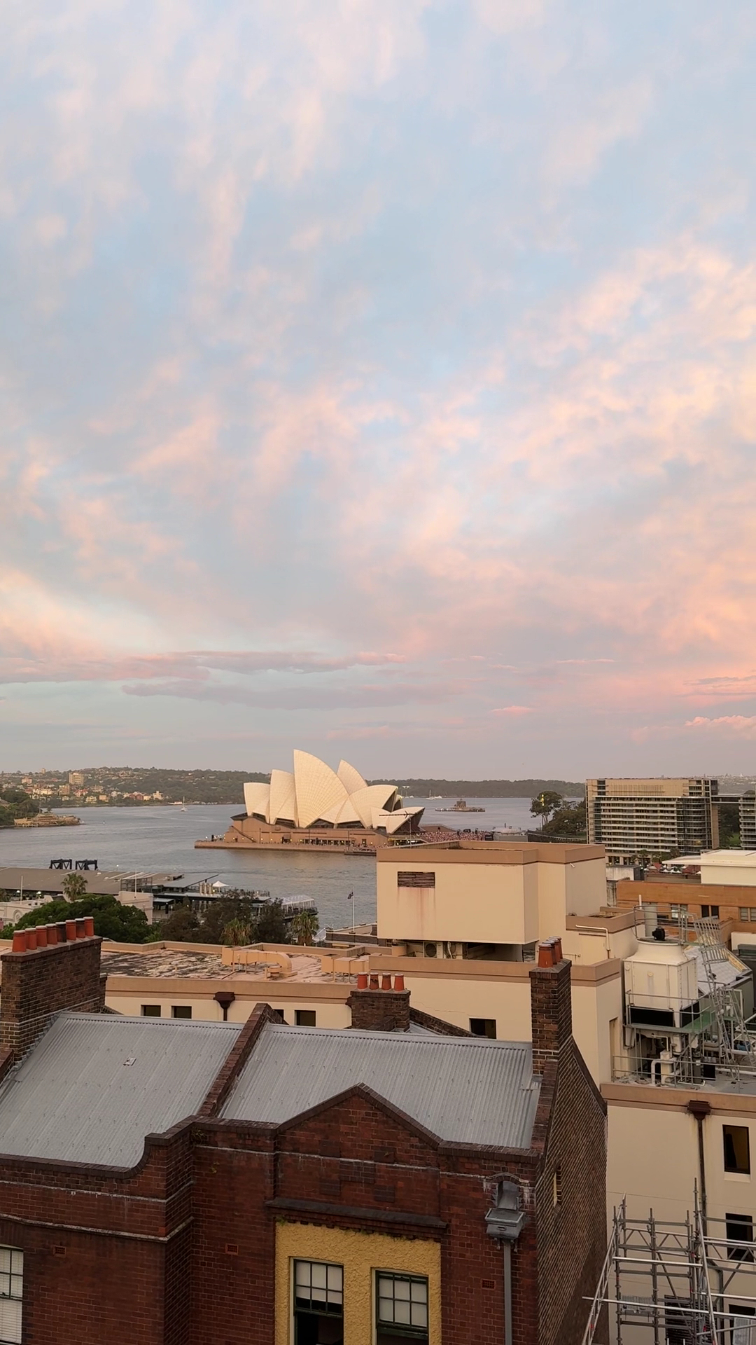 Opera House view from YHA Sydney Harbour at sunset